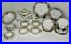 Lot Of 25 Rare Noritake Christmas Ball 175 Dinner Dish Set Gold Trim Green 16034