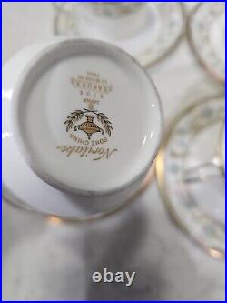 Lot Of 6 Noritake Sakura Pattern 9704 Bone China Set of Tea Cup And Saucers
