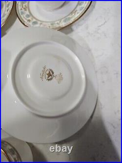 Lot Of 6 Noritake Sakura Pattern 9704 Bone China Set of Tea Cup And Saucers