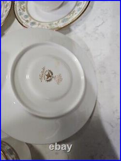 Lot Of 6 Noritake Sakura Pattern 9704 Bone China Set of Tea Cup And Saucers