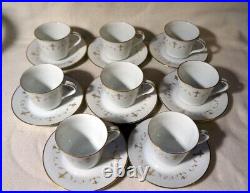 Lot of 52 Vintage MCM Noritake Set Courtney Service for 8 Gold Accents #RA763