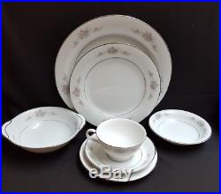 Lovely 91 Piece Noritake Astor Rose Fine China Place Setting for 12 + Serving