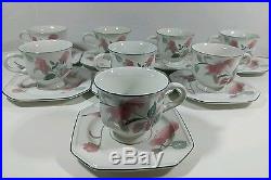 MIKASA CONTINENTAL SILK FLOWERS 8 place setting china Japan 40 PIECES F3003