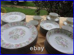 MORE PIECES Antique NIPPON NORITAKE THE FLAMENGO 9 Place Settings of 6 Pieces