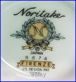 Mint Vintage Noritake Firenze 6674 Large Complete 8 places 46pcs China Set