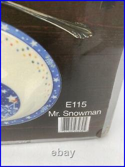 NEW Epoch Collection by Noritake 16 Piece Holiday Dinner Set E115 MR SNOWMAN