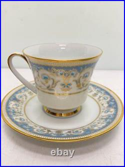 NORITAKE #14 Cup & Saucer 9-piece set Polonaise Teapot pot Sugar pot