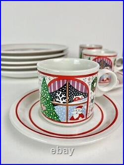 NORITAKE 18 Piece Holiday Dishes TWAS THE NIGHT BEFORE CHRISTMAS 8100