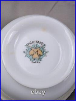 NORITAKE 1930's China Floral Set of 9 Teacups Casserole Platter Tea Pot & More