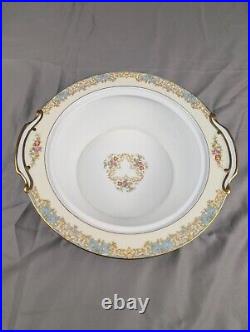 NORITAKE 1930's China Floral Set of 9 Teacups Casserole Platter Tea Pot & More