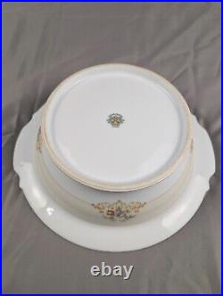 NORITAKE 1930's China Floral Set of 9 Teacups Casserole Platter Tea Pot & More