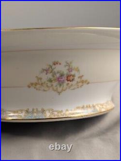NORITAKE 1930's China Floral Set of 9 Teacups Casserole Platter Tea Pot & More