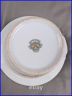 NORITAKE 1930's China Floral Set of 9 Teacups Casserole Platter Tea Pot & More