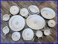 NORITAKE 54pc China CREST 5421 JAPAN 8 Pieces 8 Place Setting Lily Of The Valley