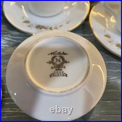 NORITAKE 6509 Ninon China From Japan Teapot Cups Sugar Bowl 8 Salad Plates