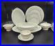 NORITAKE 8 Place Settings Fairmont Platinum Trim & Completer Set 46 Pieces