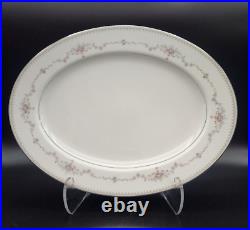 NORITAKE 8 Place Settings Fairmont Platinum Trim & Completer Set 46 Pieces