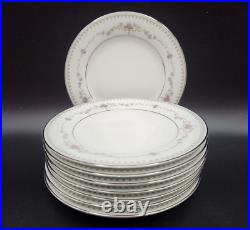 NORITAKE 8 Place Settings Fairmont Platinum Trim & Completer Set 46 Pieces