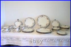 NORITAKE ADAGIO IVORY CHINA 7237 JAPAN 28 Pc Set 7 Pc Place Setting Serv for 4