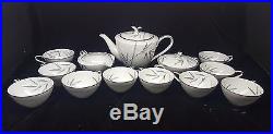 NORITAKE BAMBINA Tea Set Bamboo TEA POT Sugar Bowl Creamer & 10 Cups CHINA 5791