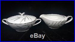 NORITAKE BAMBINA Tea Set Bamboo TEA POT Sugar Bowl Creamer & 10 Cups CHINA 5791
