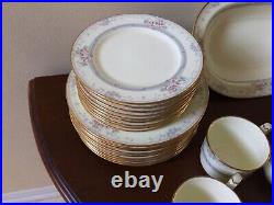 NORITAKE BONE CHINA MAGNIFICENCE 9736 Pattern 46 pc SET 9 Place Setting