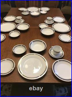 NORITAKE Blue Dawn China Set Service For 4, 28 Pieces