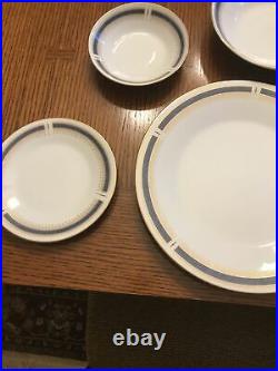 NORITAKE Blue Dawn China Set Service For 4, 28 Pieces