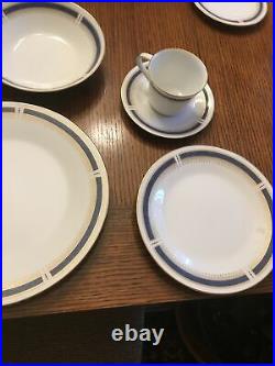 NORITAKE Blue Dawn China Set Service For 4, 28 Pieces