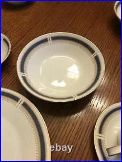 NORITAKE Blue Dawn China Set Service For 4, 28 Pieces