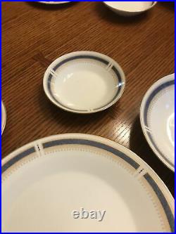 NORITAKE Blue Dawn China Set Service For 4, 28 Pieces