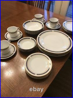 NORITAKE Blue Dawn China Set Service For 4, 28 Pieces