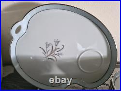 NORITAKE Bluebell 15 PC Snack Set Plates Cups Creamer Sugar Coffee Tea Pot Lids