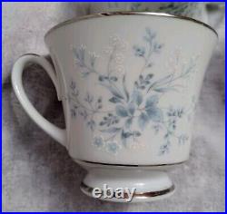 NORITAKE CAROLYN 2693 Coffee pot service for 4 cream sugar cups & saucer set