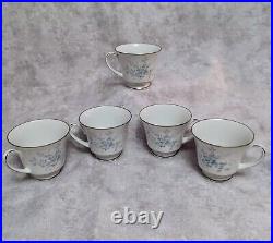 NORITAKE CAROLYN 2693 Coffee pot service for 4 cream sugar cups & saucer set