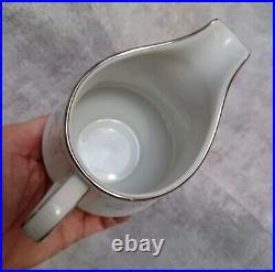 NORITAKE CAROLYN 2693 Coffee pot service for 4 cream sugar cups & saucer set