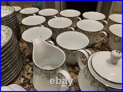 NORITAKE CHINA PRINCETON 92 piece FULL SERVICE SET for 12 8 Service PCS. 6911