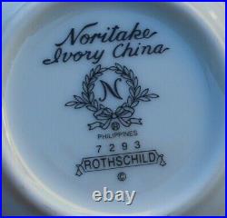 NORITAKE CHINA ROTHSCHILD PATTERN 48 of 50 PIECE SET MISSING TEA CUP & SAUCER