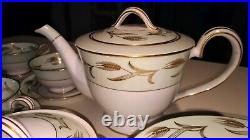 NORITAKE China ALICE #5267 23 Piece Vintage Teacup Teapot Dessert Set for 6