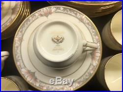 NORITAKE China BARRYMORE 9737 pattern 40-pc SET 8 Place Settings Excellent