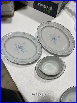 NORITAKE China CAROLYN 2693 SERVES EIGHT PLUS SERVING PCS= 43PCS TOTAL