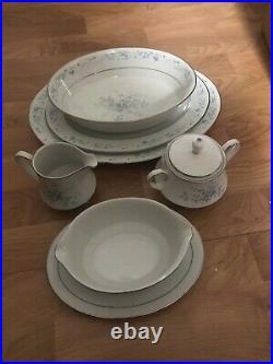 NORITAKE China CAROLYN 2693 SERVES EIGHT PLUS SERVING PCS= 46PCS TOTAL