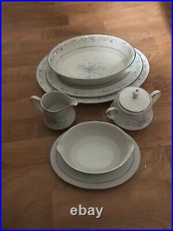 NORITAKE China CAROLYN 2693 SERVES EIGHT PLUS SERVING PCS= 46PCS TOTAL