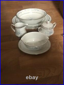 NORITAKE China CAROLYN 2693 SERVES EIGHT PLUS SERVING PCS= 46PCS TOTAL