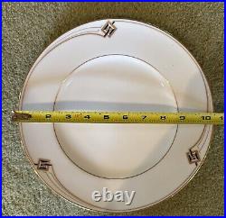 NORITAKE China Dinnerware Service for 10, 62pcs, Joely Art Deco Pattern, Mint