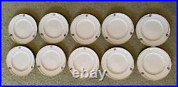NORITAKE China Dinnerware Service for 10, 62pcs, Joely Art Deco Pattern, Mint