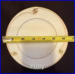NORITAKE China Dinnerware Service for 10, 62pcs, Joely Art Deco Pattern, Mint