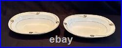 NORITAKE China Dinnerware Service for 10, 62pcs, Joely Art Deco Pattern, Mint