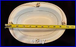 NORITAKE China Dinnerware Service for 10, 62pcs, Joely Art Deco Pattern, Mint