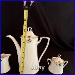NORITAKE China Dinnerware Service for 10, 62pcs, Joely Art Deco Pattern, Mint